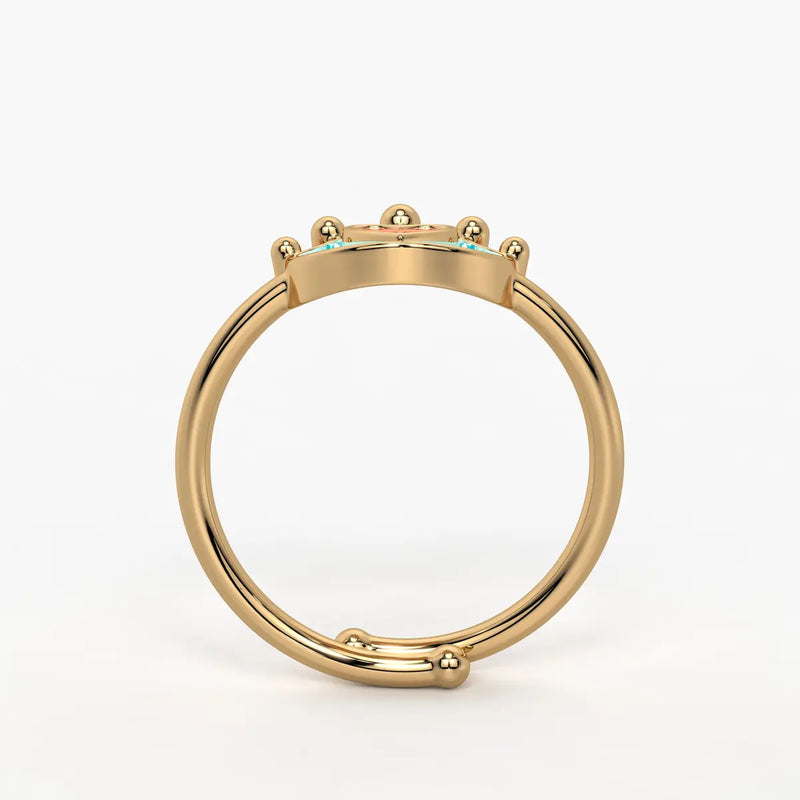 Royal Heart Princess Crown Ring