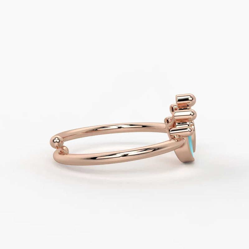Royal Heart Princess Crown Ring
