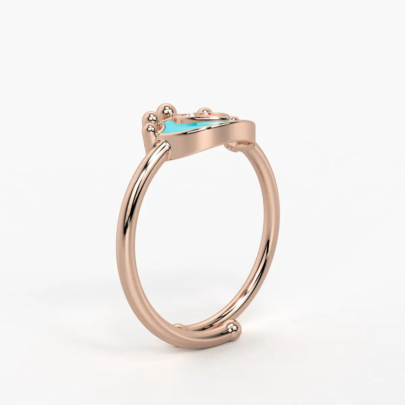 Royal Heart Princess Crown Ring