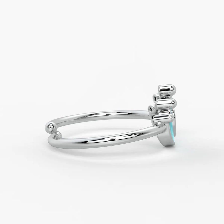 Royal Heart Princess Crown Ring
