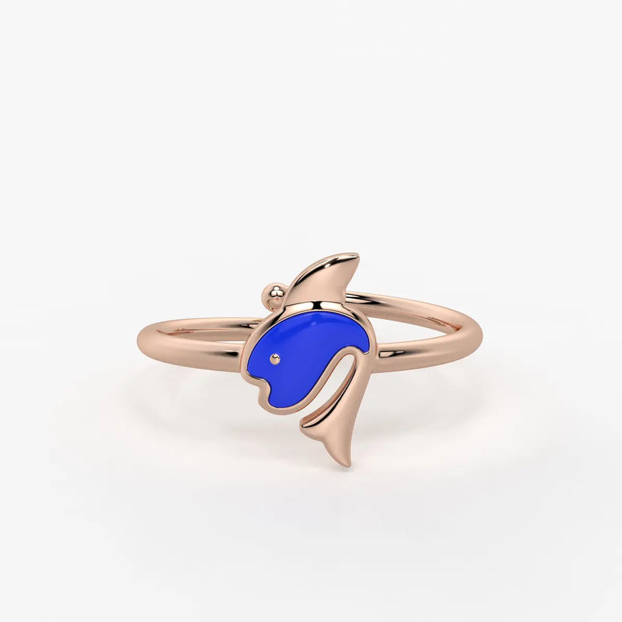 Ocean Joy Dolphin Splash Ring