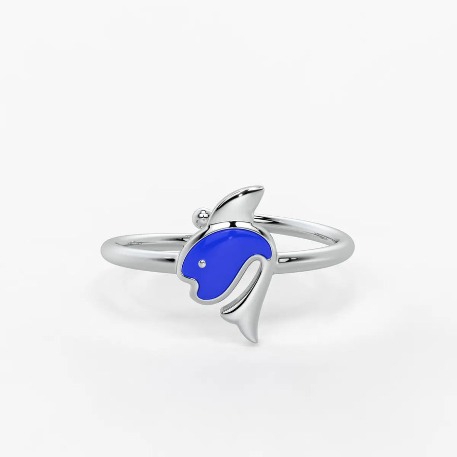 Ocean Joy Dolphin Splash Ring