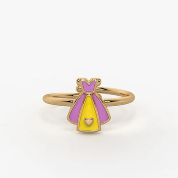 Sweetheart Princess Dress Adjustable Ring