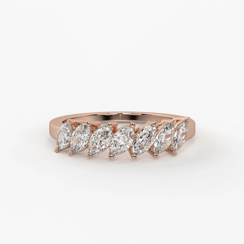 Sylvena Marquise Crest Ring