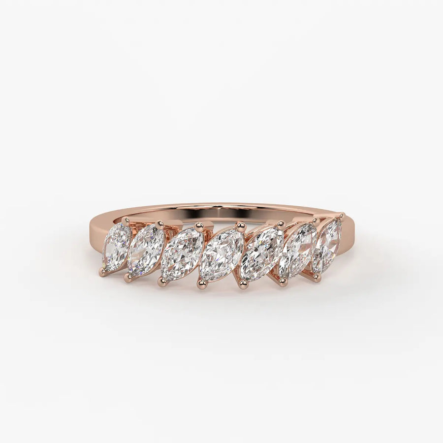 Sylvena Marquise Crest Ring