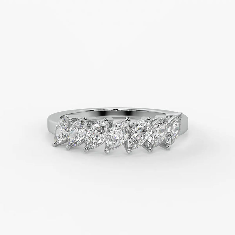 Sylvena Marquise Crest Ring