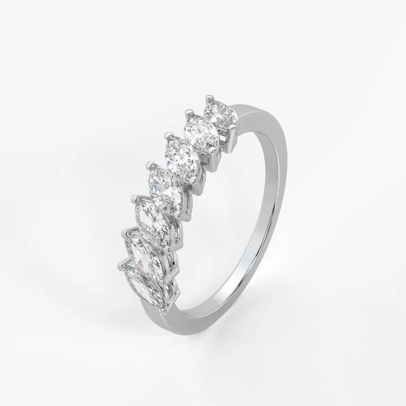 Sylvena Marquise Crest Ring
