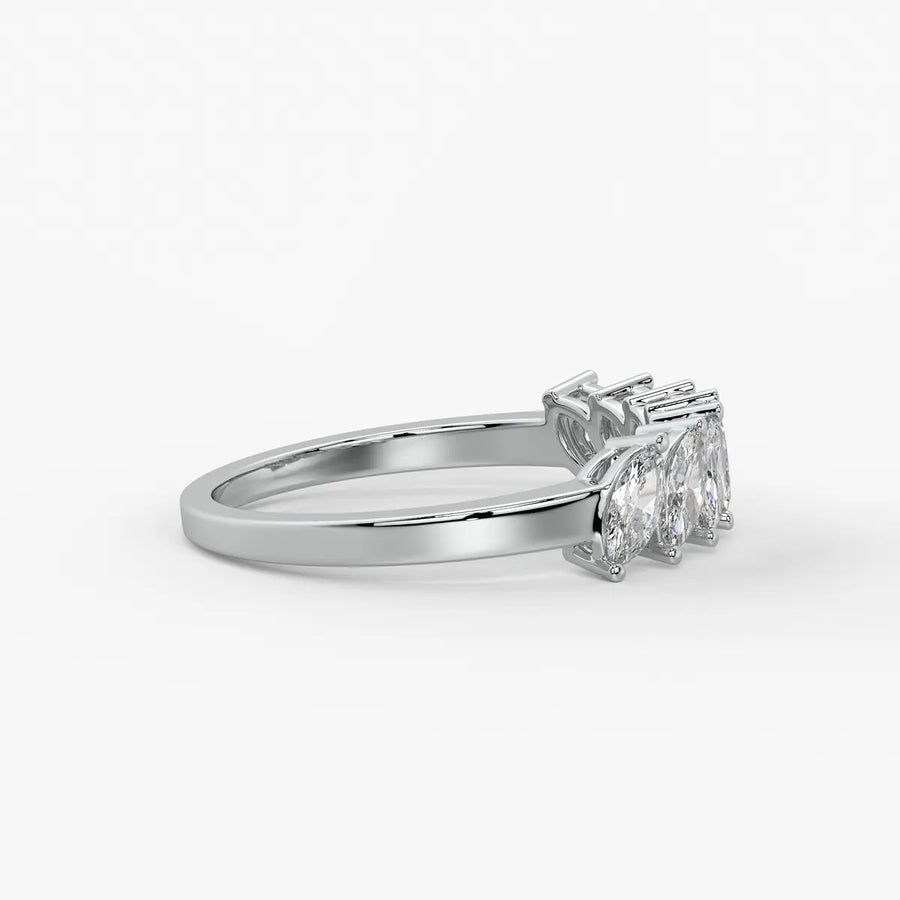 Sylvena Marquise Crest Ring
