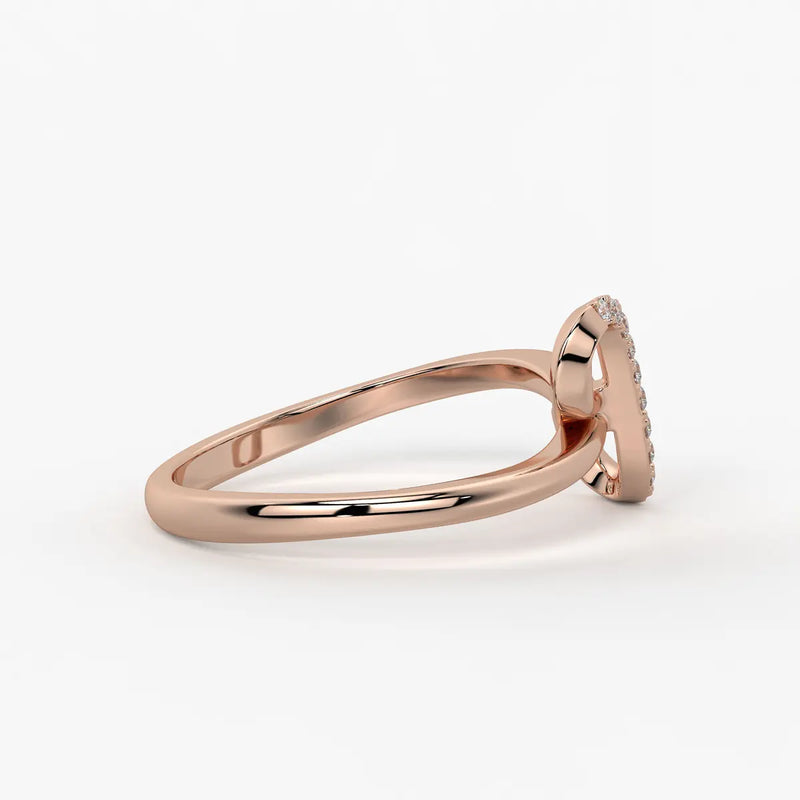 Infinity Twist Diamond Ladies Ring