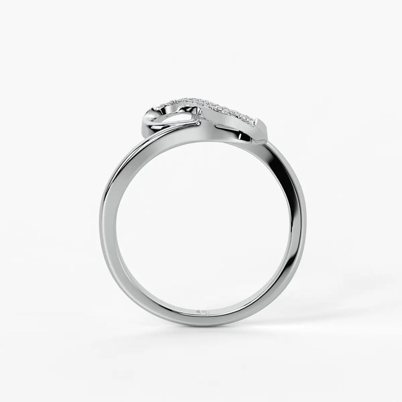 Infinity Twist Diamond Ladies Ring