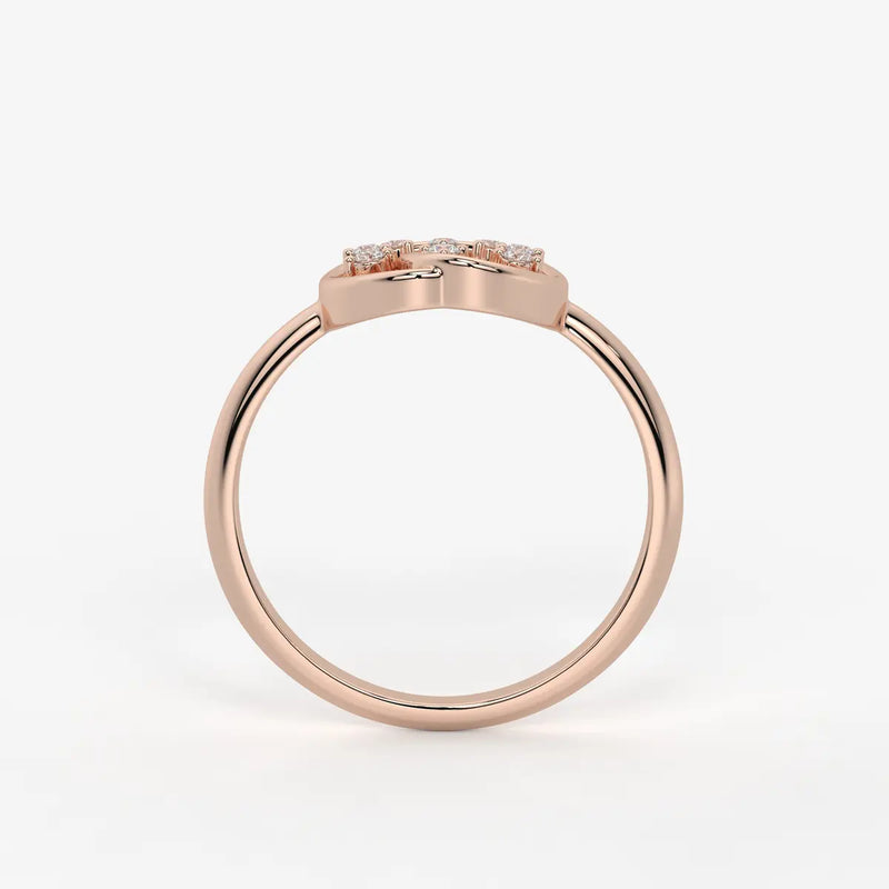 Celestia Floral Swirl Diamond Ring