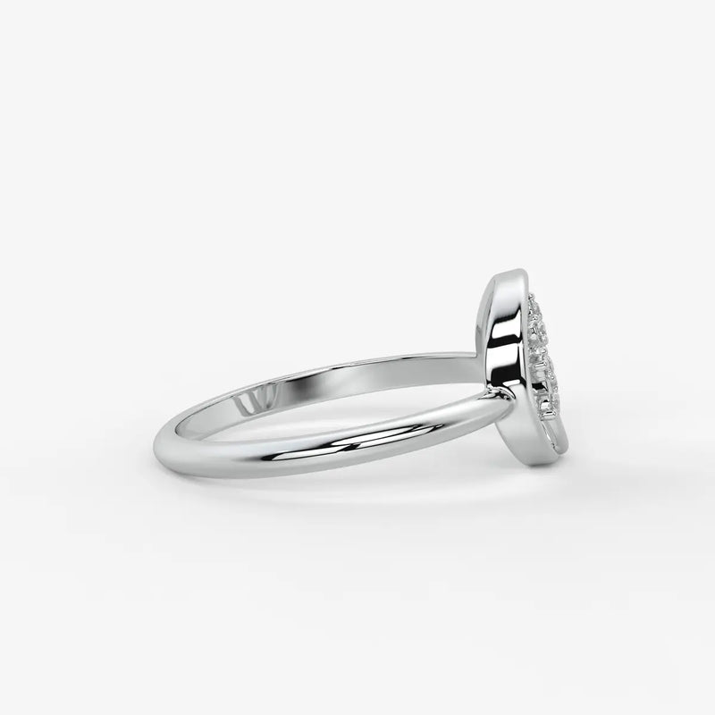Celestia Floral Swirl Diamond Ring