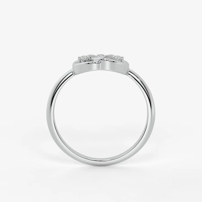 Celestia Floral Swirl Diamond Ring