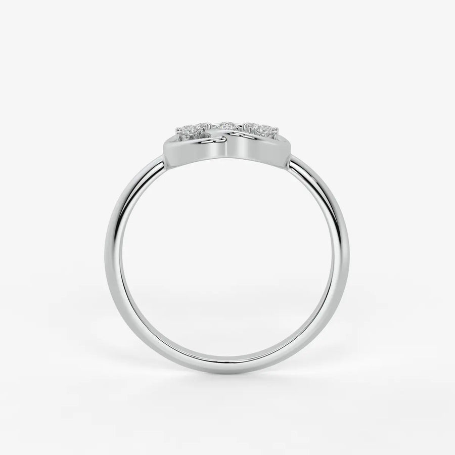 Celestia Floral Swirl Diamond Ring