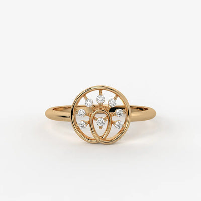 Celestia Floral Swirl Diamond Ring