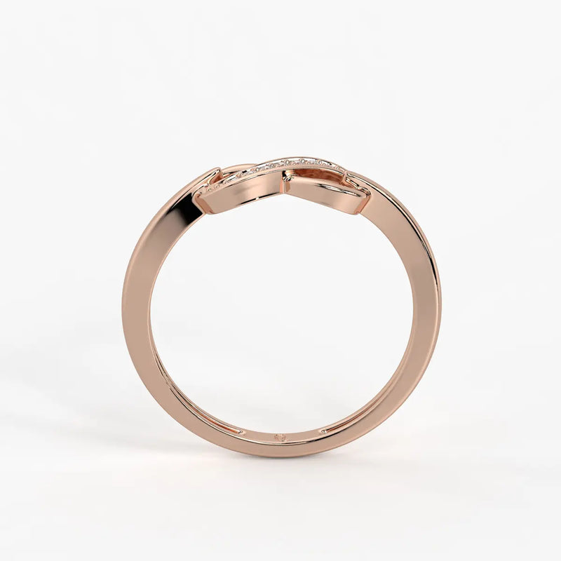 Infinity Swirl Diamond Ladies Ring