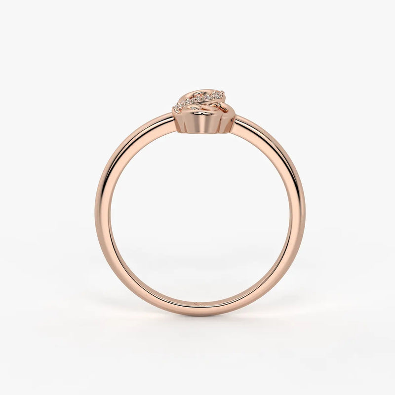 Infinity Loop Diamond Ladies Ring