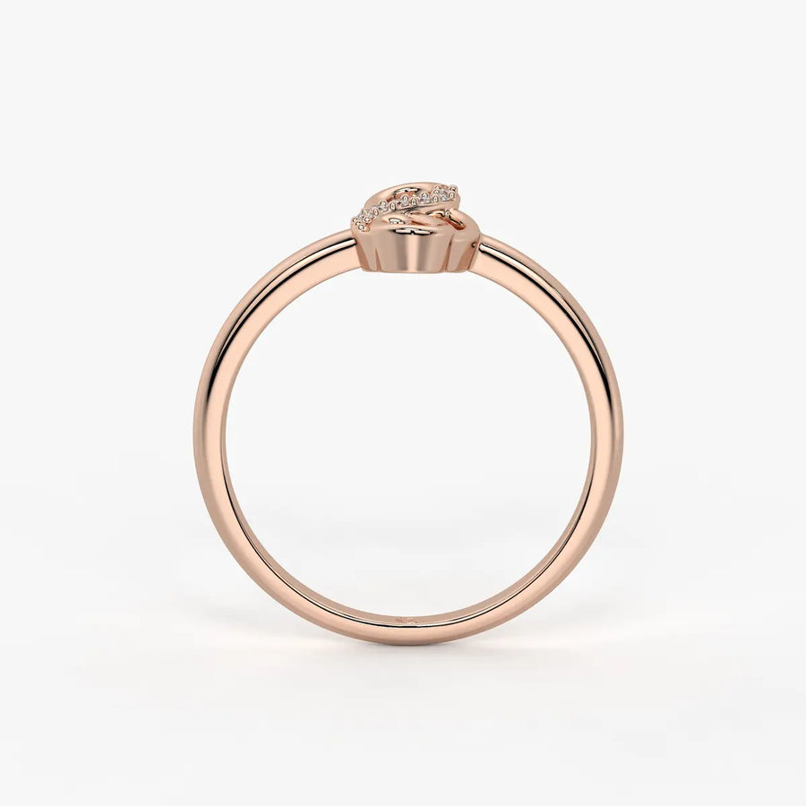 Infinity Loop Diamond Ladies Ring