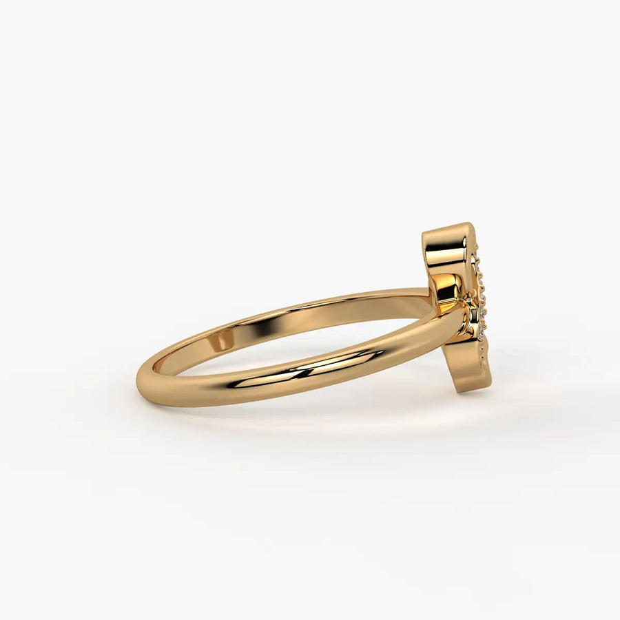 Infinity Loop Diamond Ladies Ring