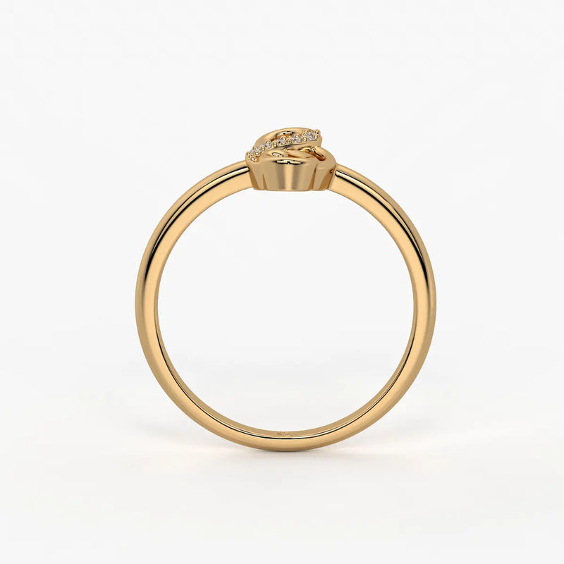 Infinity Loop Diamond Ladies Ring