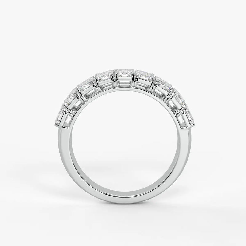 Emerlisse Emerald Diamond Eternity Band