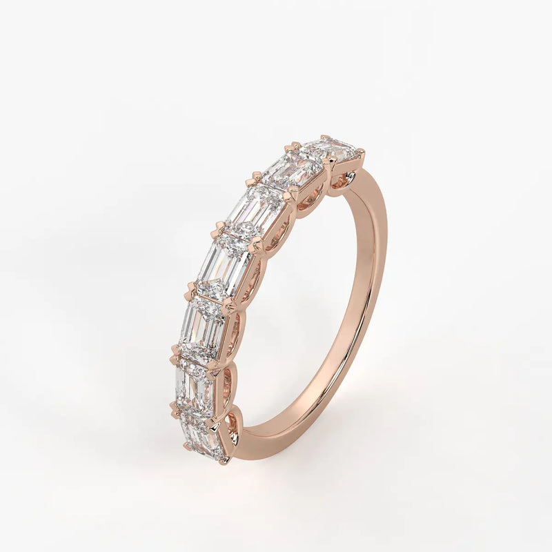 Prism?a Seven Emerald Diamond Ring
