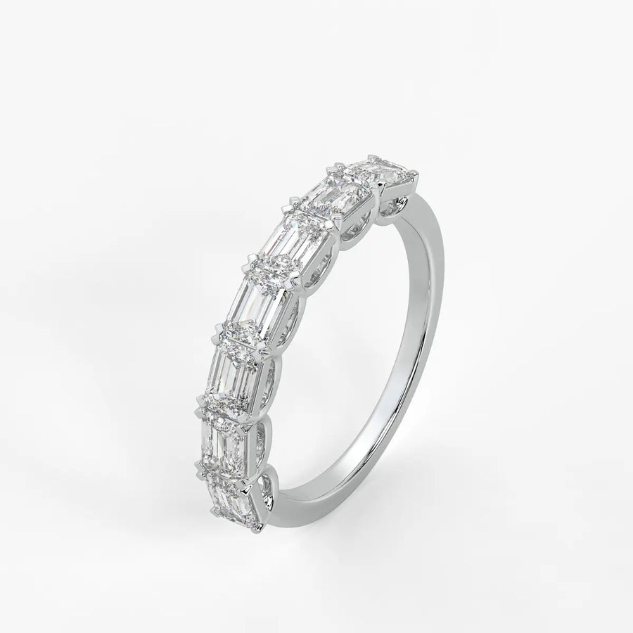 Prism?a Seven Emerald Diamond Ring