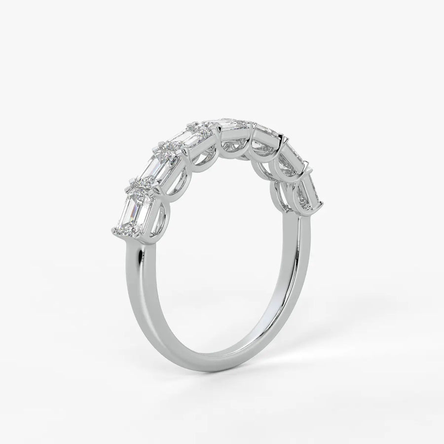 Prism?a Seven Emerald Diamond Ring