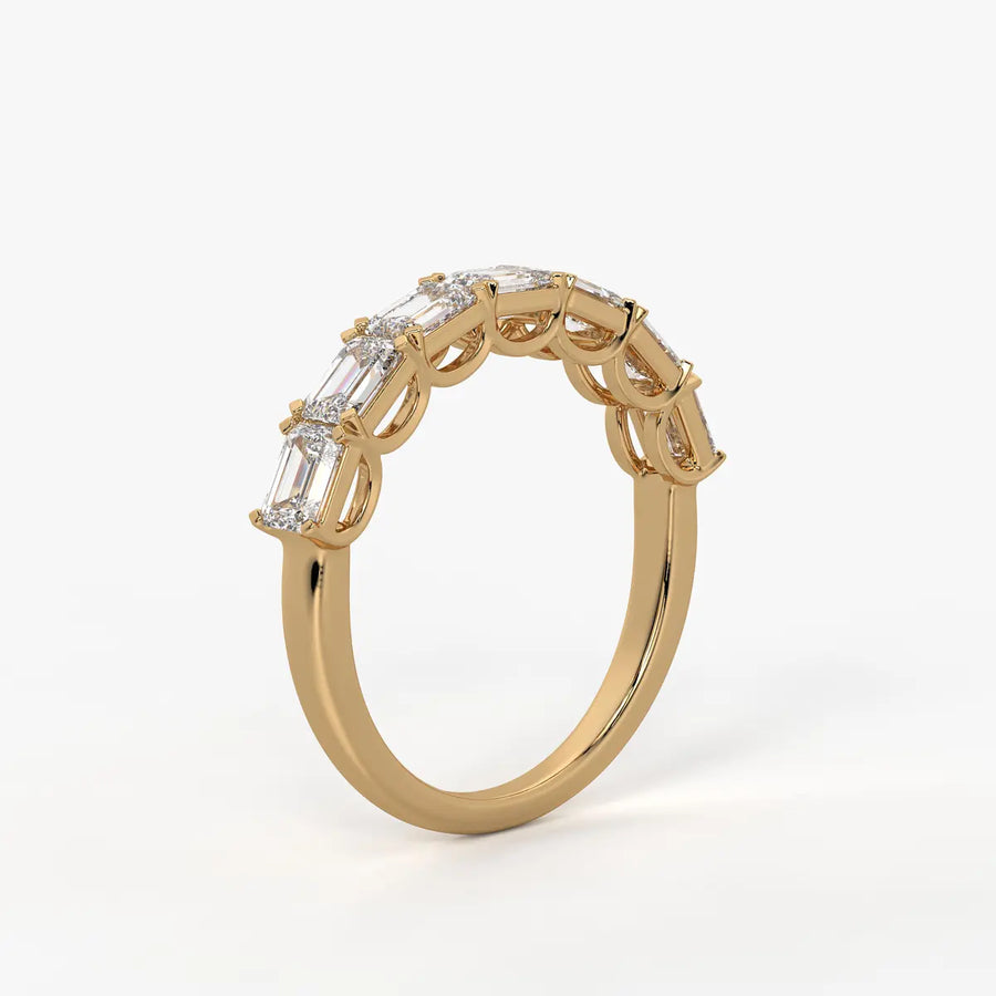 Prism?a Seven Emerald Diamond Ring