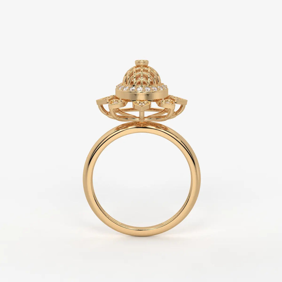Heartwheel Diamond Ring