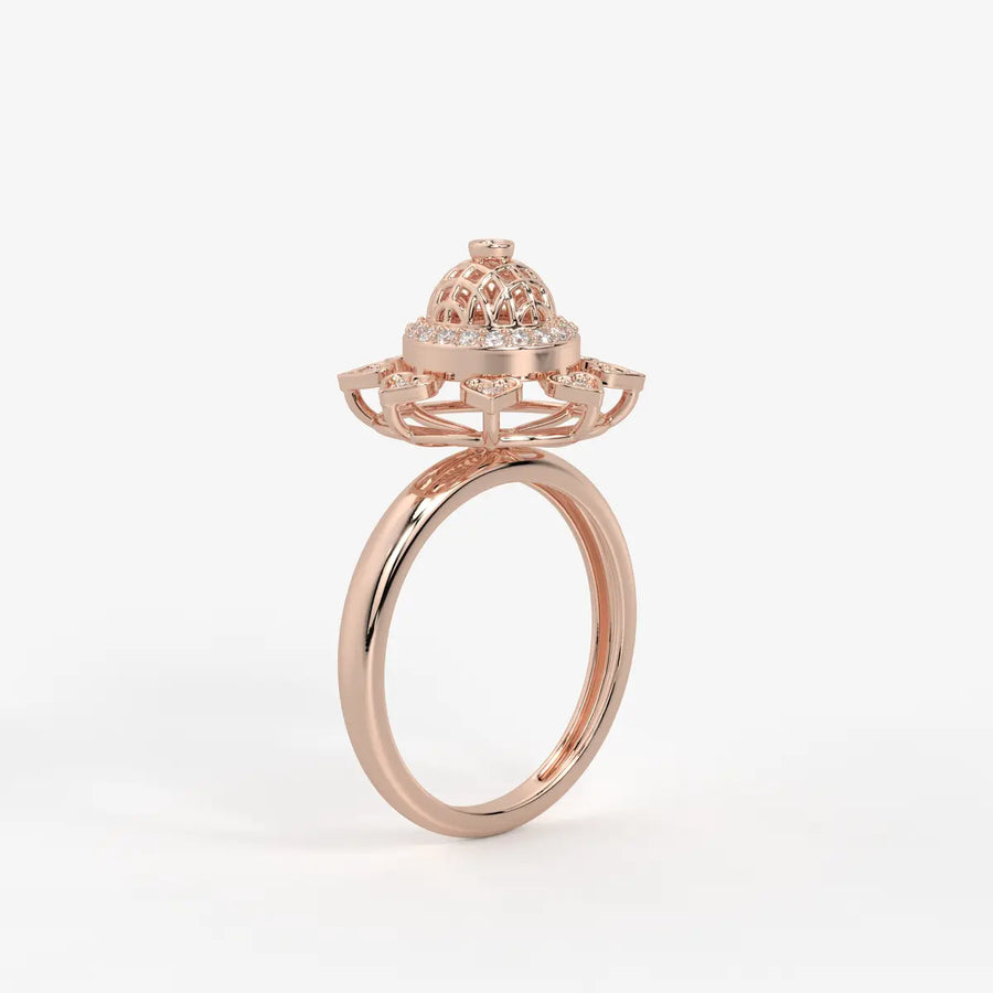 Heartwheel Diamond Ring