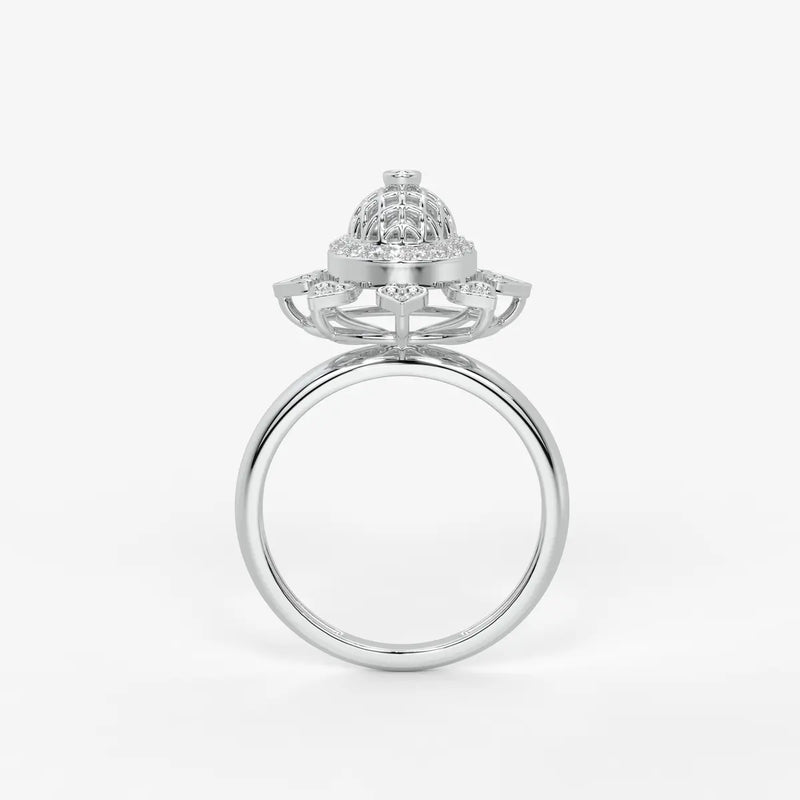 Heartwheel Diamond Ring