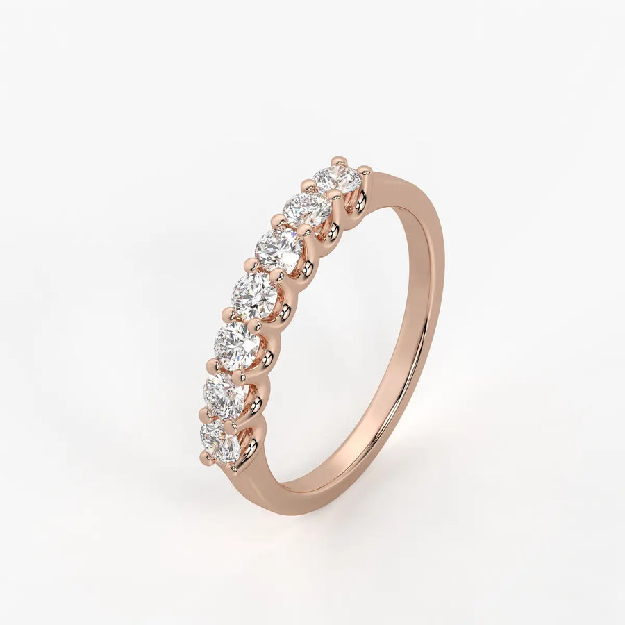 Sevenlight Diamond Line Ring