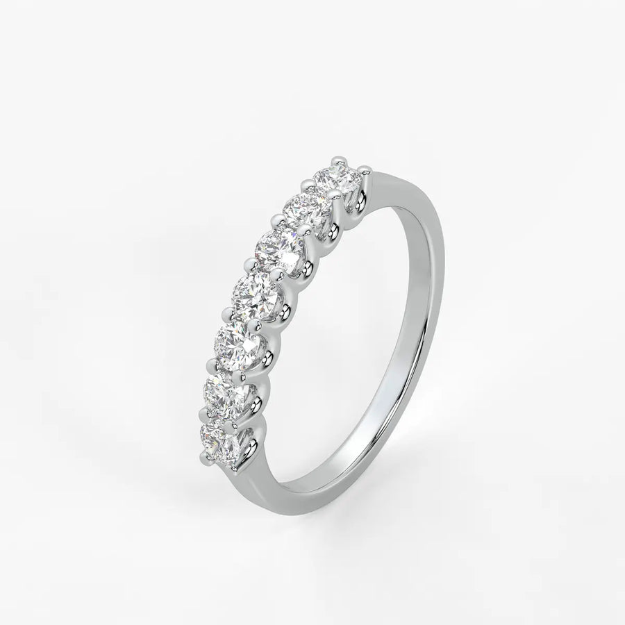 Sevenlight Diamond Line Ring