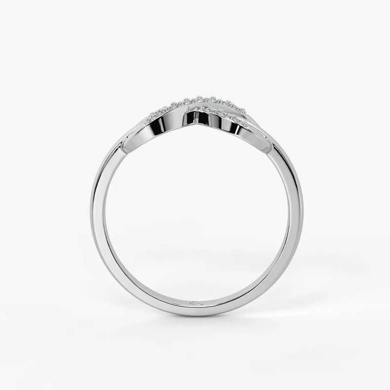 Infinity Cross Pavé Ladies Ring