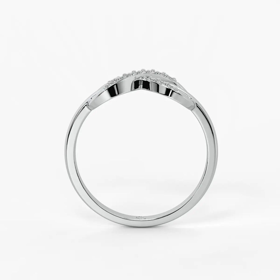 Infinity Cross Pavé Ladies Ring