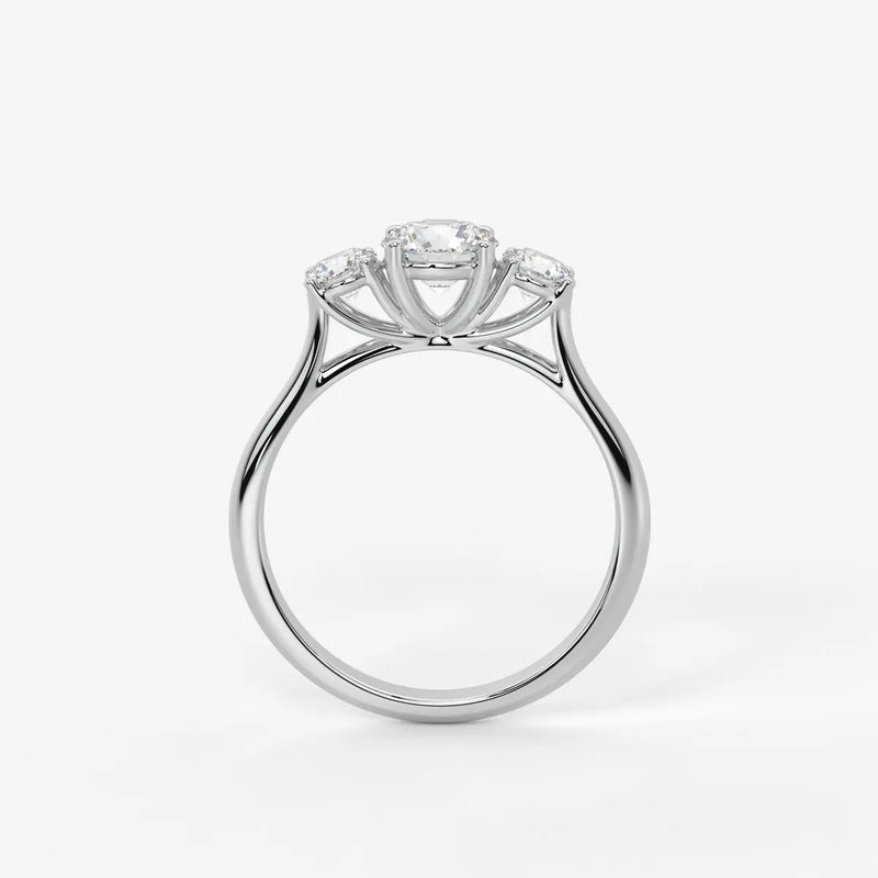 Orivanta Round Trilogy Diamond Ring