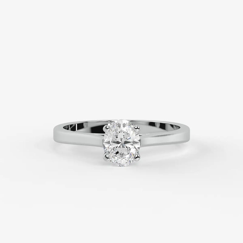 Avelisse Oval Solitaire Diamond Ring