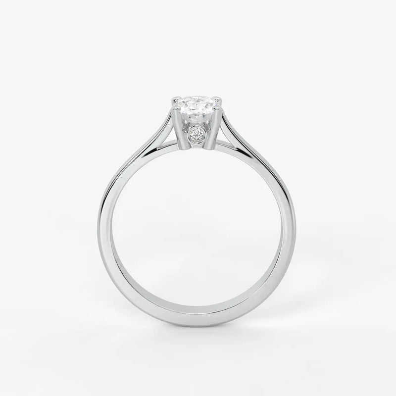 Avelisse Oval Solitaire Diamond Ring