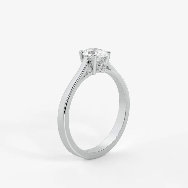 Avelisse Oval Solitaire Diamond Ring