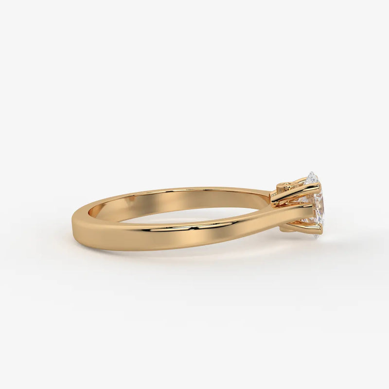 Avelisse Oval Solitaire Diamond Ring