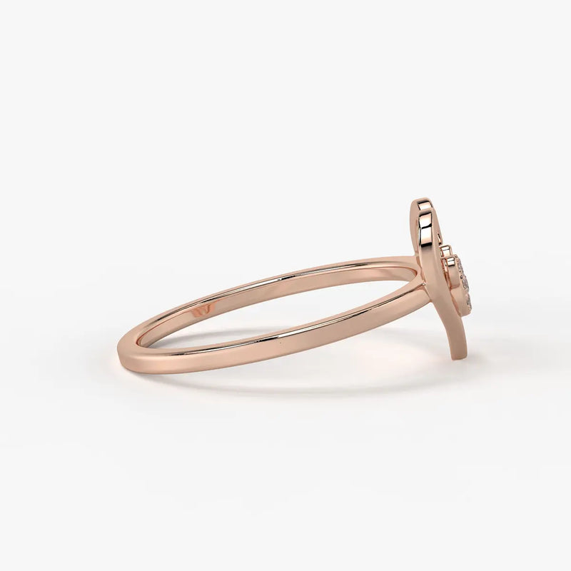 Mimiheart Diamond Charm Ring