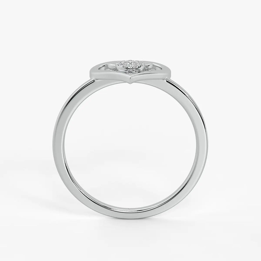 Mimiheart Diamond Charm Ring