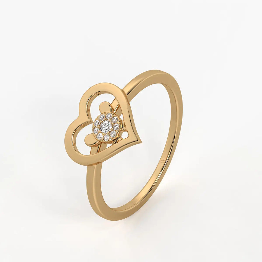 Mimiheart Diamond Charm Ring