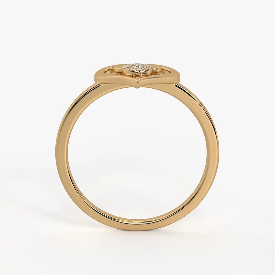 Mimiheart Diamond Charm Ring