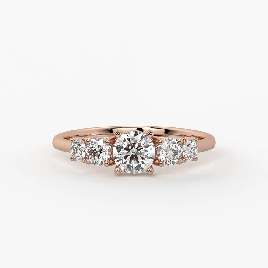 Halovera Cascade Diamond Ring