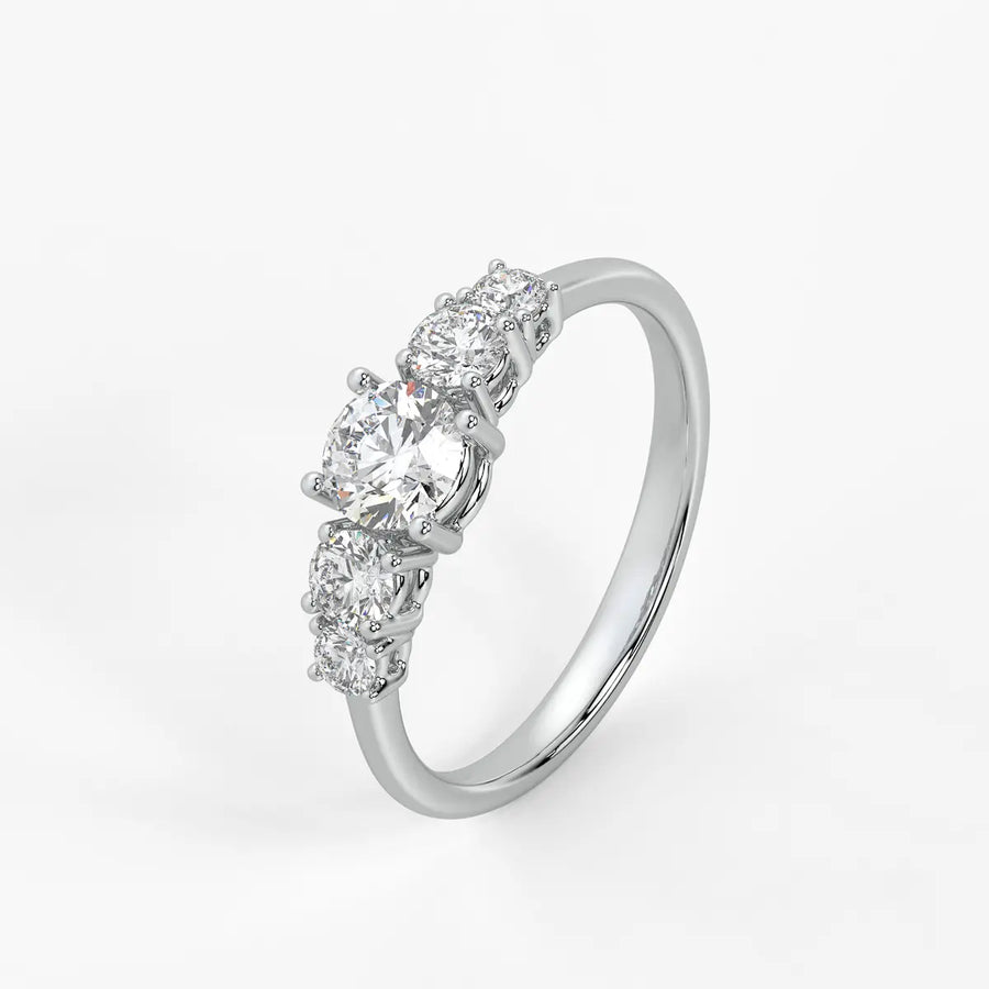Halovera Cascade Diamond Ring