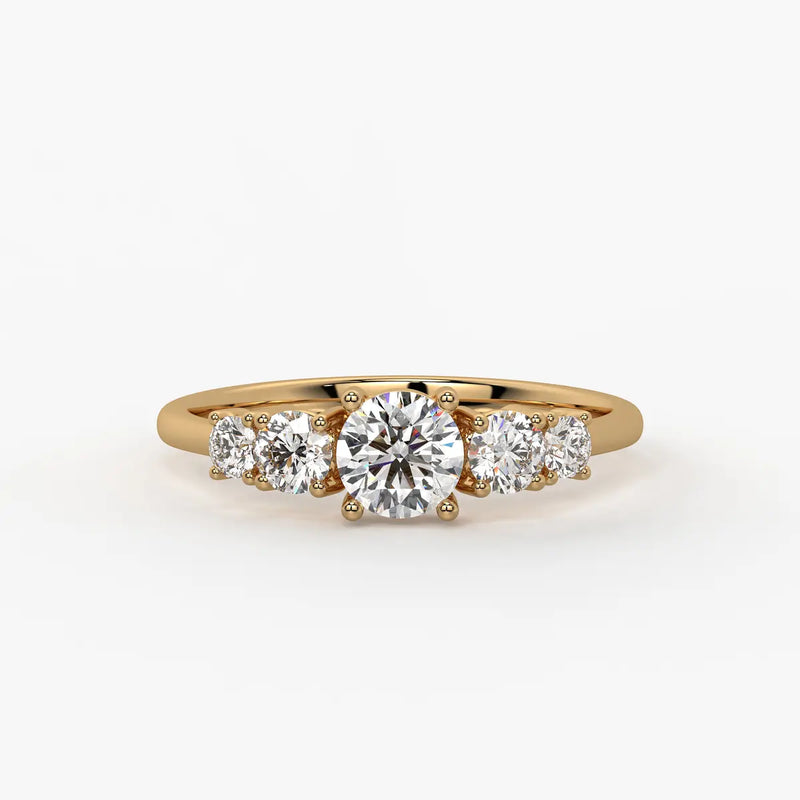 Halovera Cascade Diamond Ring