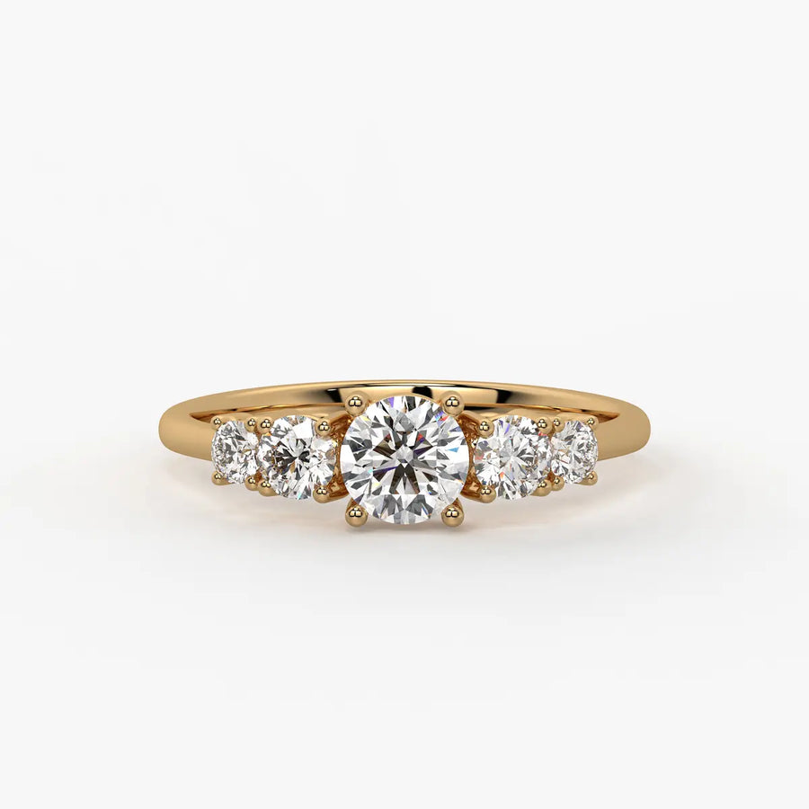 Halovera Cascade Diamond Ring