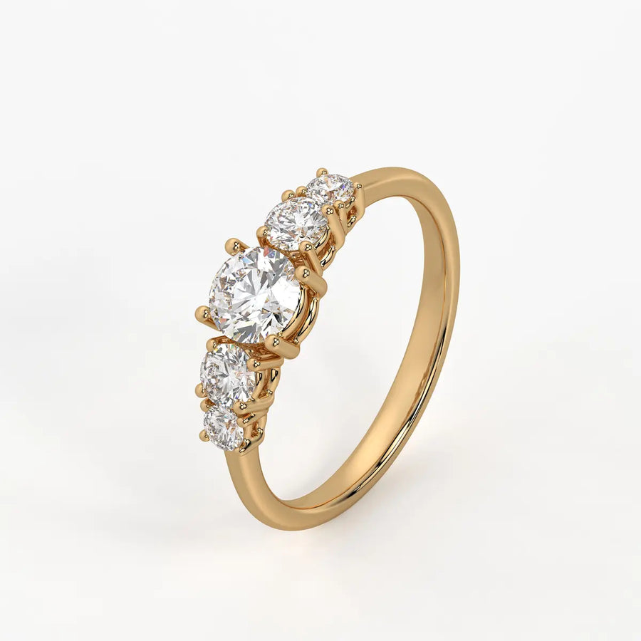 Halovera Cascade Diamond Ring